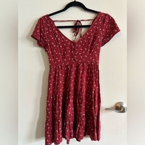 Tiered Floral Mini Dress